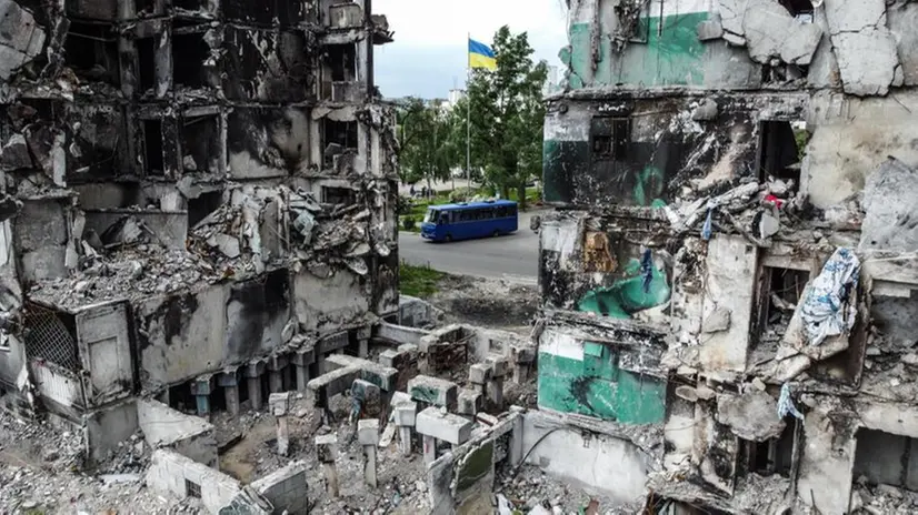 Appartamenti distrutti a Borodyanka - © www.giornaledibrescia.it