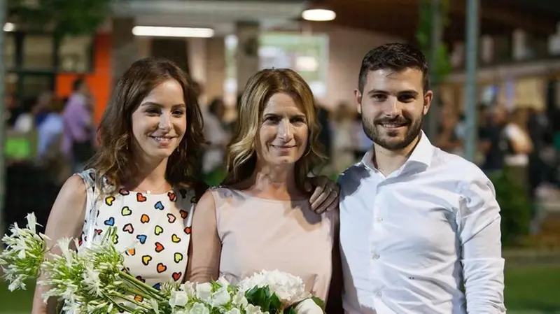 I figli e la moglie di Massimo Salvi, organizzatori e promotori del torneo
