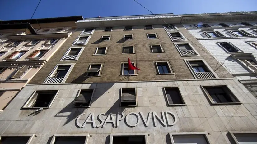 La sede di CasaPound a Roma - Foto Ansa © www.giornaledibrescia.it