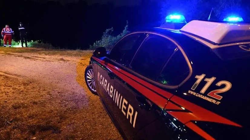 I carabinieri sul luogo dell'incidente a Fara Gera d'Adda
