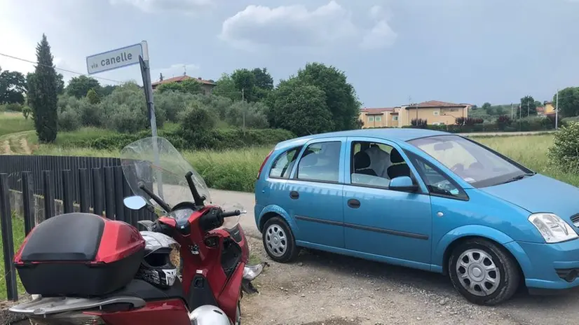 I mezzi coinvolti nell'incidente a Erbusco