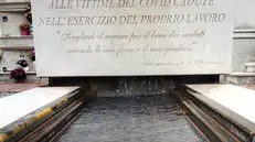 La fontana per le ceneri dei defunti realizzata a Lavenone - © www.giornaledibrescia.it