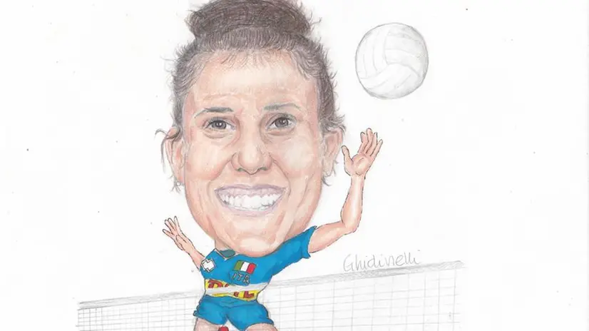 Anna Danesi ritratta «In punta di matita» da Luca Ghidinelli
