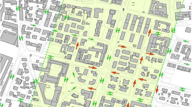 La nuova viabilità di via Veneto