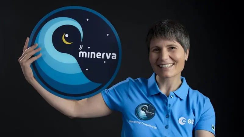 Samantha Cristoforetti impegnata nella missione Minerva