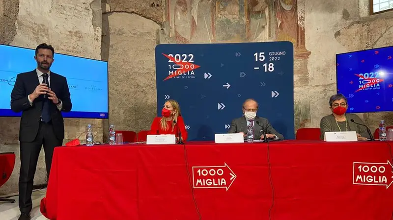 La presentazione della Mille Miglia 2022 - © www.giornaledibrescia.it