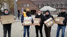 In Polonia: il gruppo di Turelli ha portato materiale per i profughi ucraini