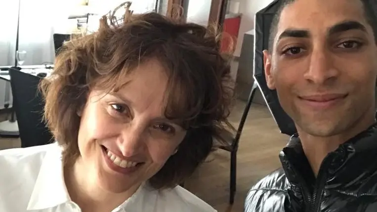 Nesim Amsellek con la psicologa Maria Teresa Fiorentino - © www.giornaledibrescia.it