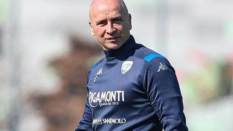 Eugenio Corini nei primi allenamenti dal suo ritorno - © www.giornaledibrescia.it