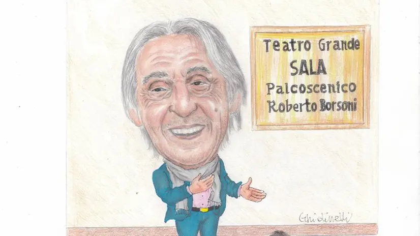 Renato Borsoni visto dalla matita di Ghidinelli