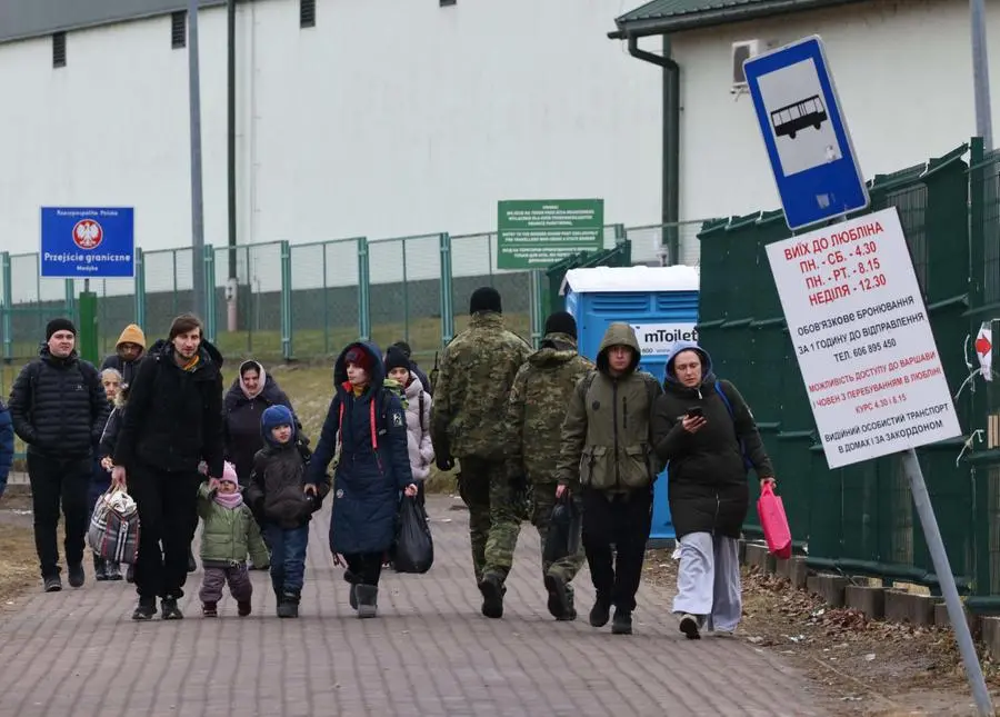Le immagini del reportage dal confine polacco