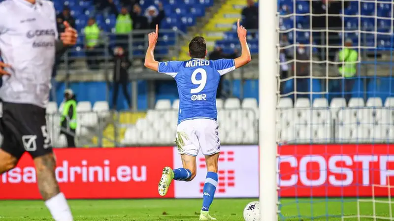 Esultanza di Stefano Moreo