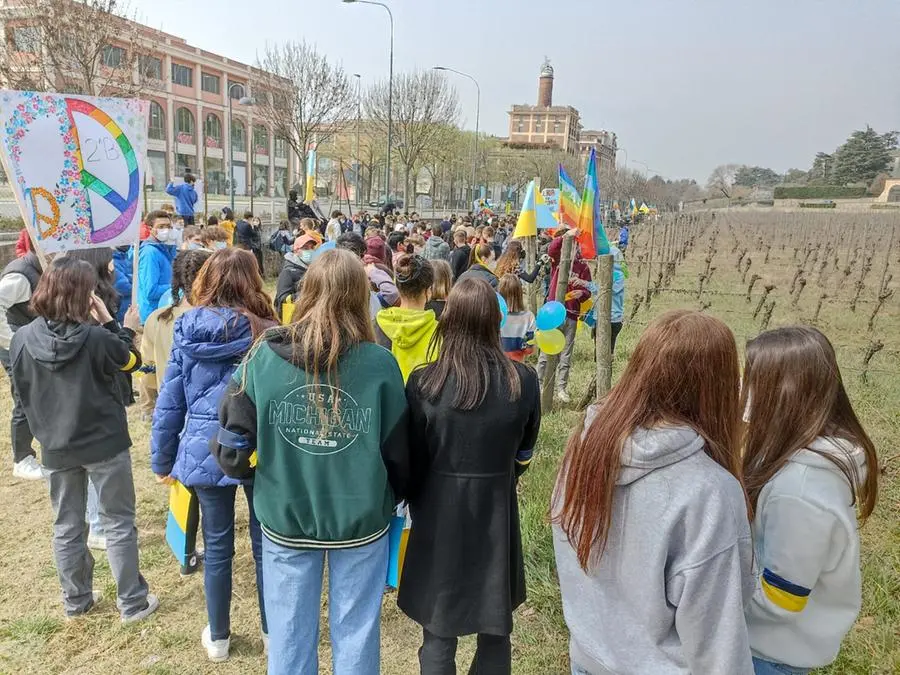 Gli studenti della Pastori a sostegno della pace in Ucraina