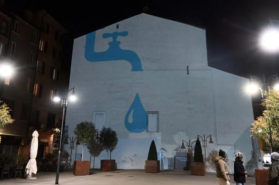 Giornata mondiale dell'acqua: la proiezione di A2a in largo Formentone