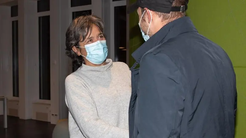 Il campione di Casto con il nostro direttore Nunzia Vallini - Foto New Reporter Nicoli © www.giornaledibrescia.it