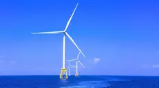 Impianti eolici costruiti per sfruttare i venti in mare aperto