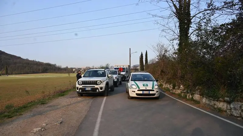 L'intervento in Valle di Mompiano