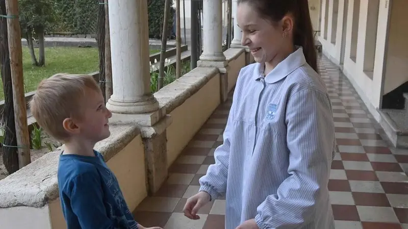 Il bimbo va all’asilo, Viktoriia alla primaria - © www.giornaledibrescia.it