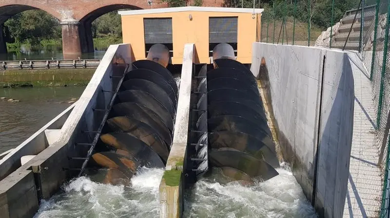 La centrale idroelettrica di piccola derivazione di Manerbio - © www.giornaledibrescia.it