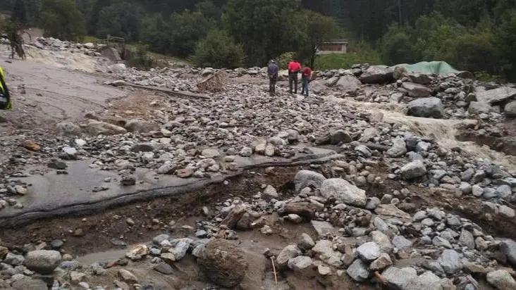 Val Rabbia a Sonico: i devastanti effetti del maltempo in Valcamonica nell’estate 2020 - © www.giornaledibrescia.it