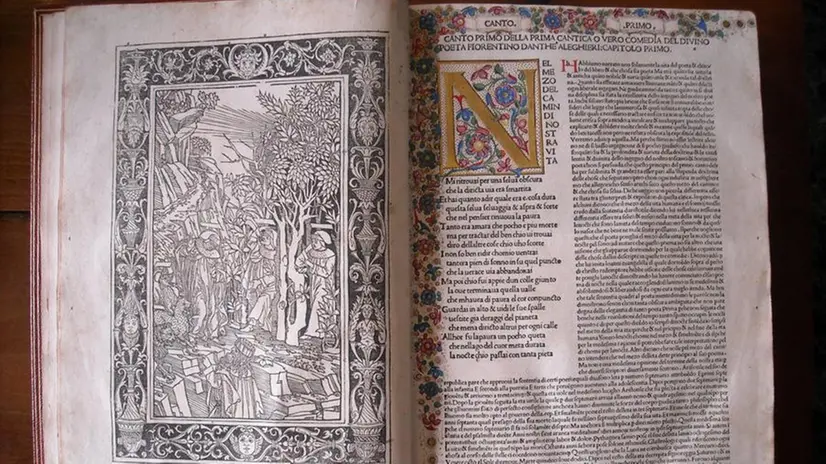 Un incunabolo stampato a Brescia, in questo caso la Divina Commedia di Dante