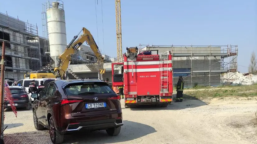 Il cantiere dove è morto l'operaio - Foto La Voce di Mantova