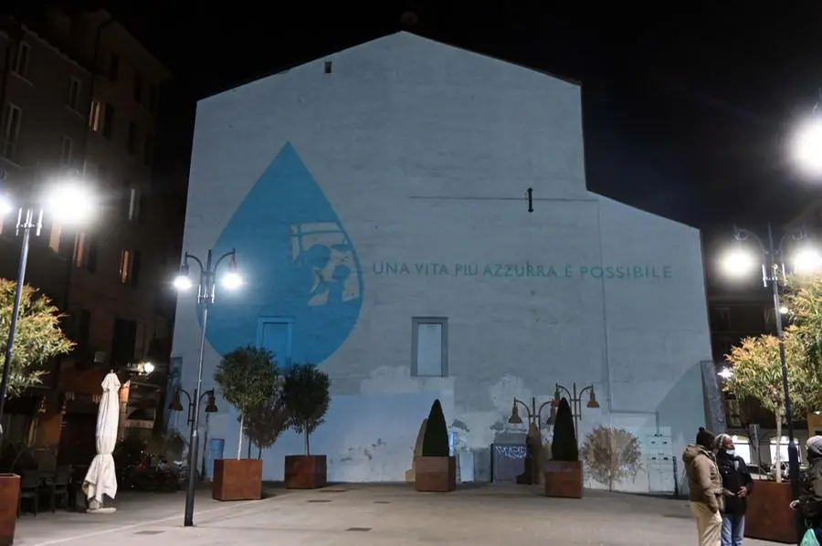 Giornata mondiale dell'acqua: la proiezione di A2a in largo Formentone