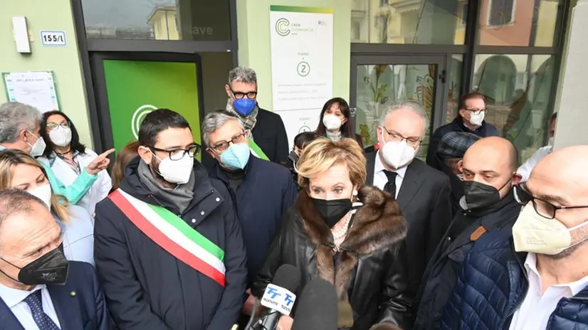 La visita di Letizia Moratti alla Casa di Comunità di Nave