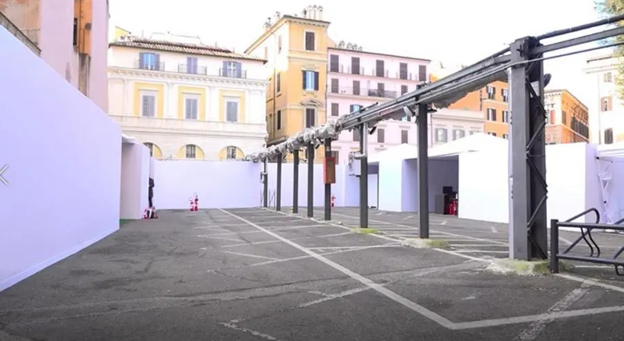 Montecitorio, i preparativi per il giuramento di Mattarella