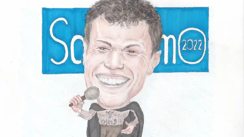 Blanco ritratto dalla matita del vignettista Luca Ghidinelli - © www.giornaledibrescia.it