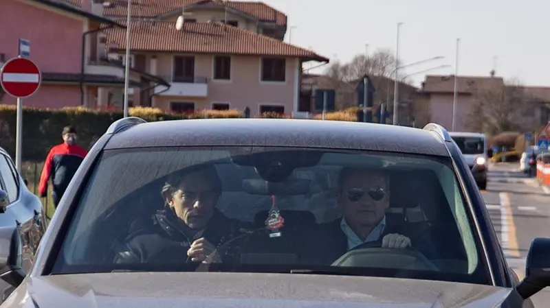 Inzaghi arriva a Torbole per dirigere l'allenamento