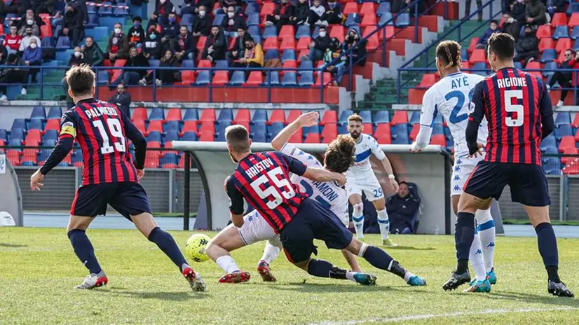 Il Brescia in campo a Cosenza