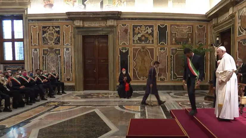 Sindaci bresciani in udienza dal Papa