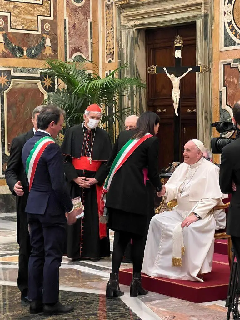 Sindaci bresciani in udienza dal Papa