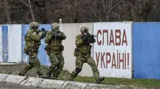 Un'esercitazione militare in Ucraina - Foto Epa © www.giornaledibrescia.it