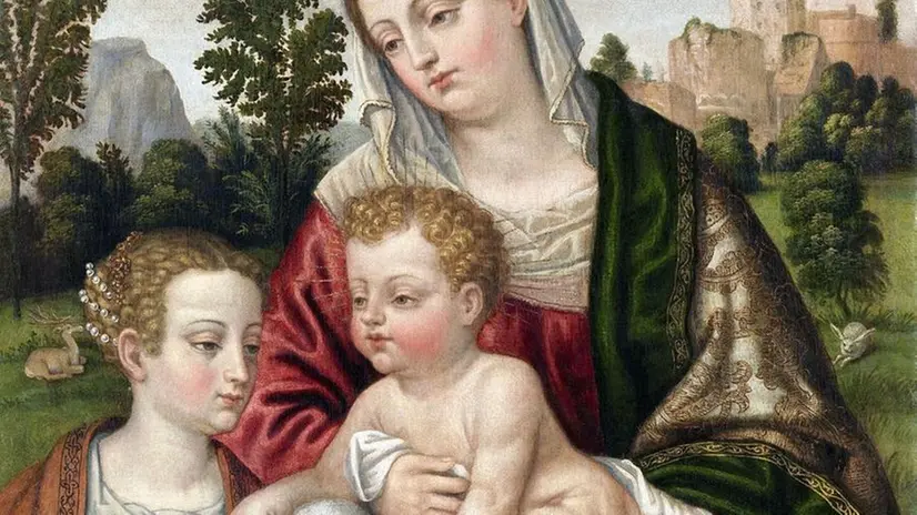 Agostino Galeazzi. «Madonna con Bambino e Sant’Agnese»
