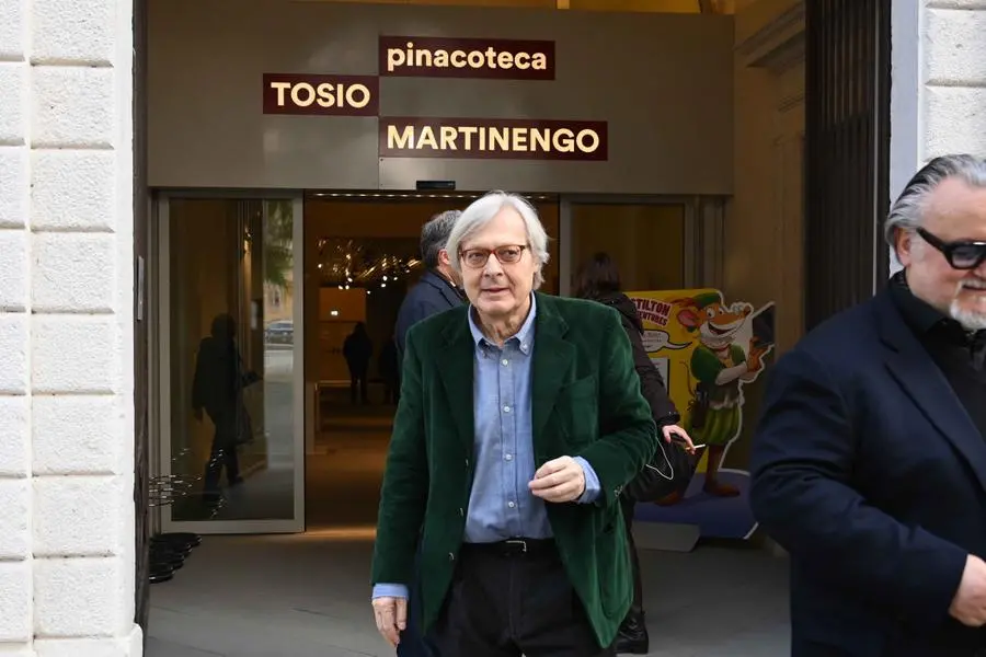 La visita di Vittorio Sgarbi alla Pinacoteca Tosio Martinengo