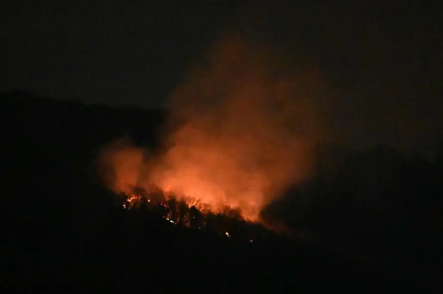 L'incendio del 3 febbraio in Maddalena