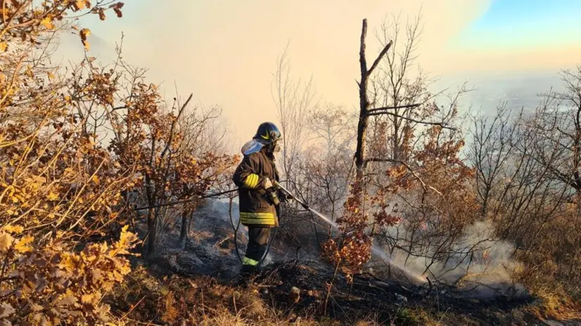 Sottobosco in fiamme - © www.giornaledibrescia.it