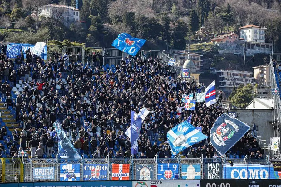 Como-Brescia: gli scatti del primo tempo dallo stadio Sinigaglia