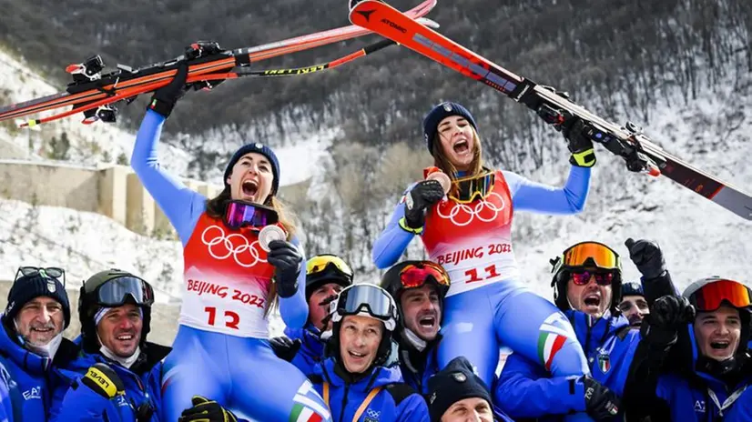 Olimpiadi invernali di Pechino, nella discesa Sofia Goggia e Nadia Delago sul podio