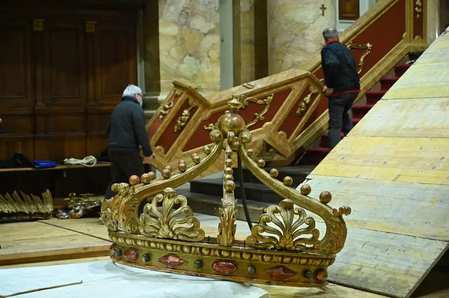 Castenedolo, macchina del triduo: la preparazione / 2