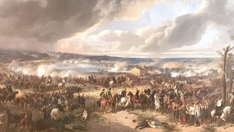 Il grande dipinto della battaglia di Solferino del 24 giugno 1859: l’attacco dei francesi alla Casa Nuova di Medole