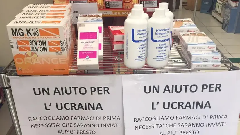 La raccolta di farmaci avviata per inviare aiuti in Ucraina - © www.giornaledibrescia.it