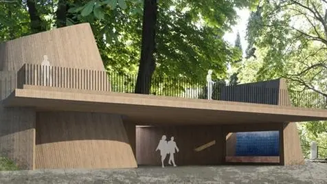 La stazione d'arrivo in Castello nel progetto della Giunta Paroli