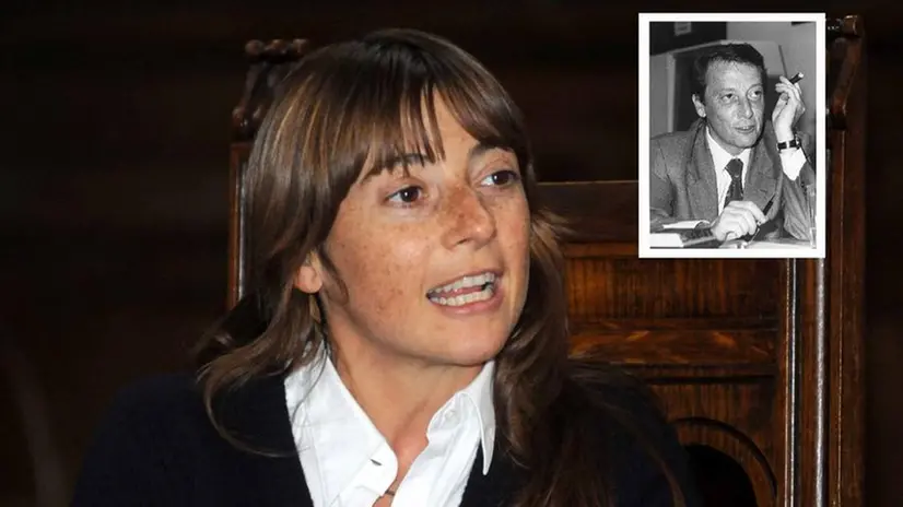 L'ex parlamentare Chiara Moroni, in uno scatto del 2008, figlia del deputato Sergio (nel riquadro) - © www.giornaledibrescia.it
