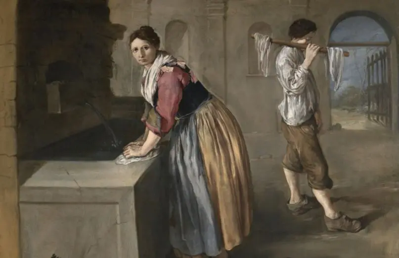 Due opere di Giacomo Ceruti: la filatrice e la lavandaia