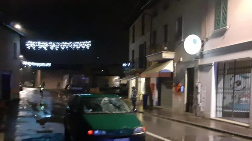 Il luogo dell'incidente a Ghedi