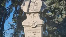 Il busto di Umberto I a Carpenedolo - © www.giornaledibrescia.it