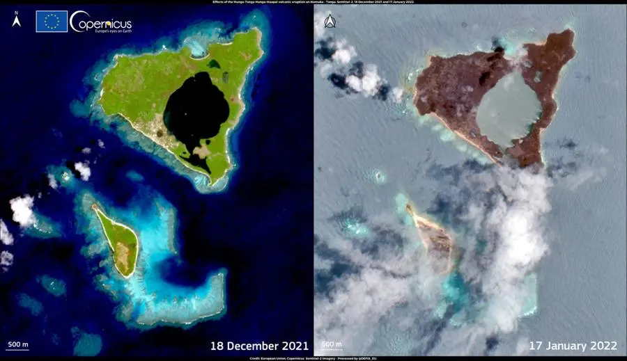 Tonga, l'arcipelago sconvolto dall'eruzione vulcanica